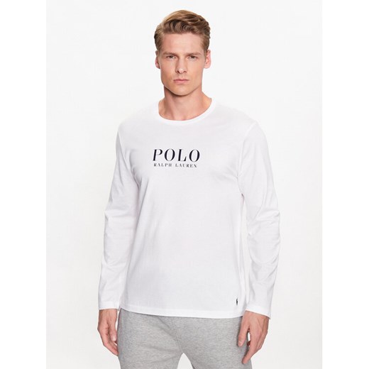 Polo Ralph Lauren Longsleeve 714899614005 Biały Regular Fit ze sklepu MODIVO w kategorii T-shirty męskie - zdjęcie 182676262