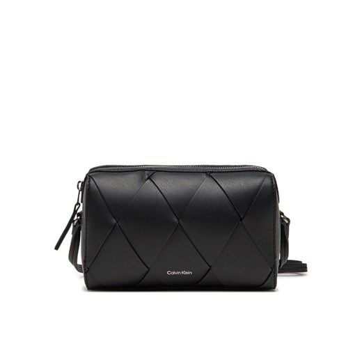 Calvin Klein Torebka Ck Woven Camera Bag K60K613002 Czarny ze sklepu MODIVO w kategorii Listonoszki - zdjęcie 182676290