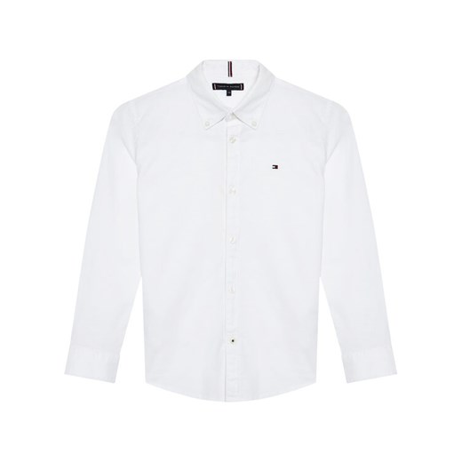 Tommy Hilfiger Koszula Oxford KB0KB06964 D Biały Regular Fit ze sklepu MODIVO w kategorii Koszule chłopięce - zdjęcie 182676300