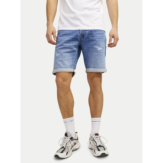 Jack&Jones Szorty jeansowe Rick Icon 12249208 Niebieski Regular Fit ze sklepu MODIVO w kategorii Spodenki męskie - zdjęcie 182676372