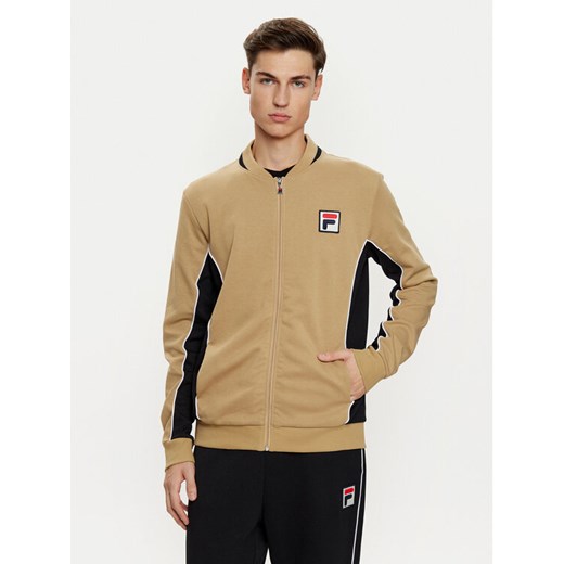 Fila Bluza Settanta FAM0645 Beżowy Regular Fit ze sklepu MODIVO w kategorii Bluzy męskie - zdjęcie 182676424