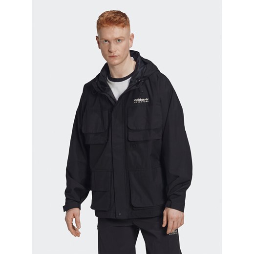adidas Kurtka przejściowa Adventure HK4996 Czarny Loose Fit ze sklepu MODIVO w kategorii Kurtki męskie - zdjęcie 182676433