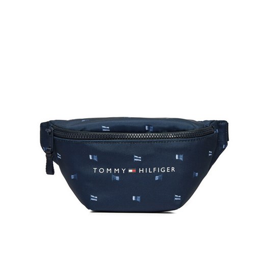 Tommy Hilfiger Saszetka nerka Th Essential Aop AU0AU01949 Granatowy ze sklepu MODIVO w kategorii Saszetki - zdjęcie 182676450