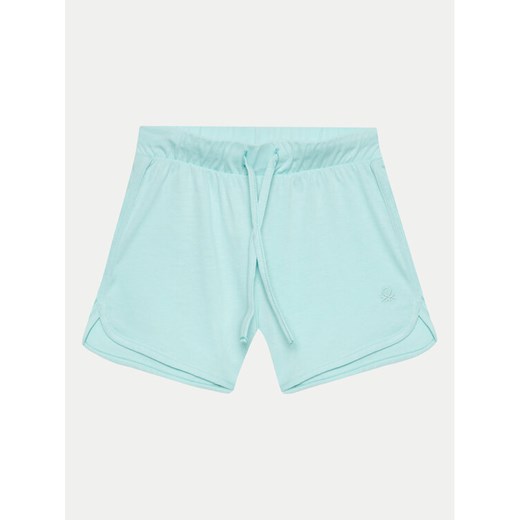 United Colors Of Benetton Szorty sportowe 3I1XC901F Zielony Regular Fit ze sklepu MODIVO w kategorii Spodenki dziewczęce - zdjęcie 182676453