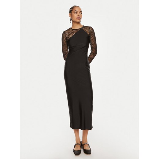 ROTATE Sukienka koktajlowa Isadora 112910100 Czarny Slim Fit ze sklepu MODIVO w kategorii Sukienki - zdjęcie 182676564