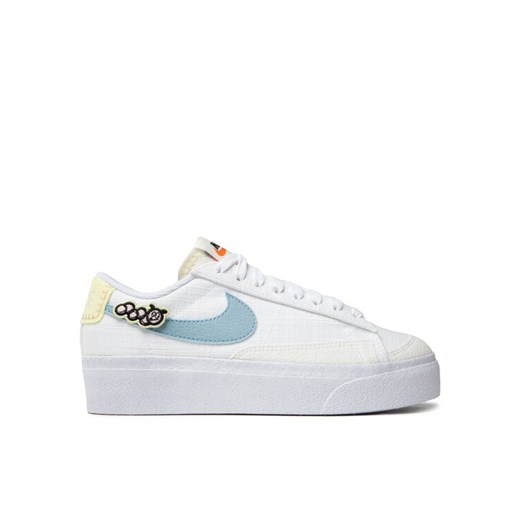Nike Sneakersy Blazer Low Platform Se DJ6376 100 Biały ze sklepu MODIVO w kategorii Trampki damskie - zdjęcie 182676620