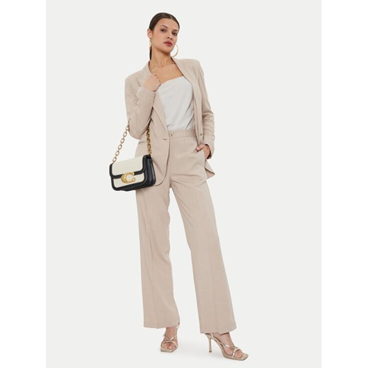ViCOLO Spodnie materiałowe TB1562 Beżowy Relaxed Fit ze sklepu MODIVO w kategorii Spodnie damskie - zdjęcie 182676672