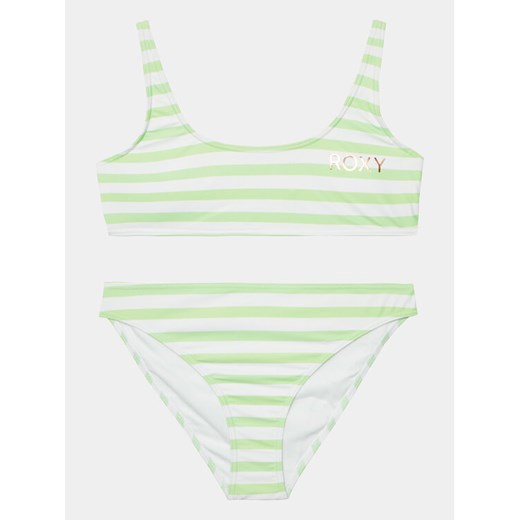 Roxy Strój kąpielowy Tropical Time ERGX203479 Zielony ze sklepu MODIVO w kategorii Stroje kąpielowe - zdjęcie 182676673