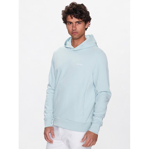 Calvin Klein Bluza Micro Logo K10K109927 Zielony Relaxed Fit ze sklepu MODIVO w kategorii Bluzy męskie - zdjęcie 182676684