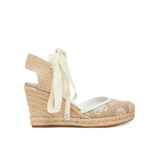 Guess Espadryle FLJCYR FAB04 Beżowy ze sklepu MODIVO w kategorii Espadryle damskie - zdjęcie 182676700