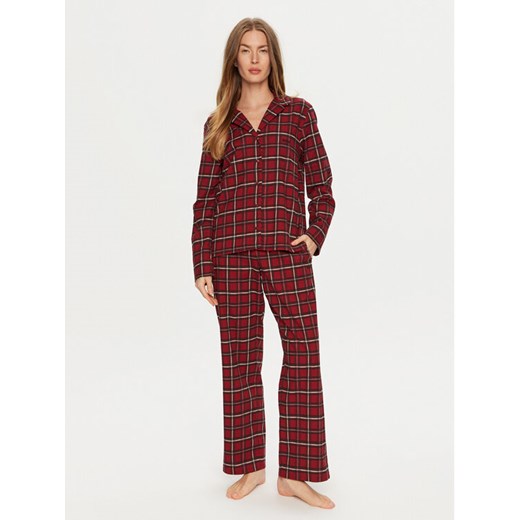 Boss Piżama 50527259 Czerwony Relaxed Fit ze sklepu MODIVO w kategorii Piżamy damskie - zdjęcie 182676760