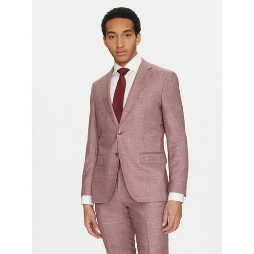 BOSS Marynarka H-Hutson-251 50539804 Różowy Regular Fit ze sklepu MODIVO w kategorii Marynarki męskie - zdjęcie 182676773