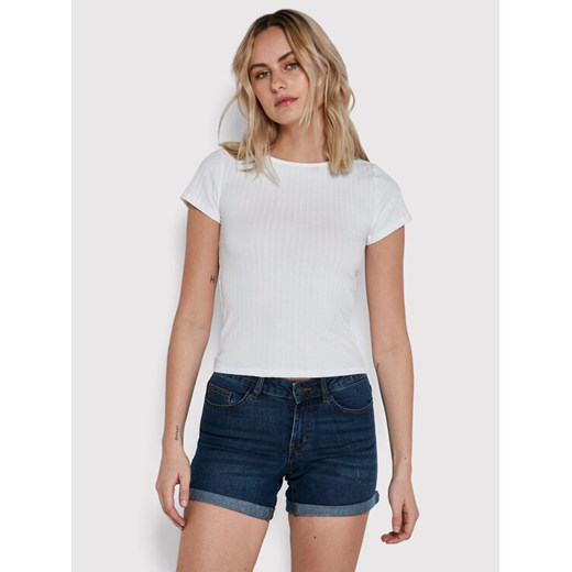 Noisy May Szorty jeansowe Be Lucy 27019454 Granatowy Slim Fit ze sklepu MODIVO w kategorii Szorty - zdjęcie 182676781