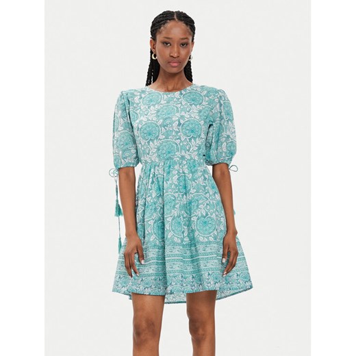 Pepe Jeans Sukienka letnia Margot PL953478 Niebieski Regular Fit ze sklepu MODIVO w kategorii Sukienki - zdjęcie 182676824