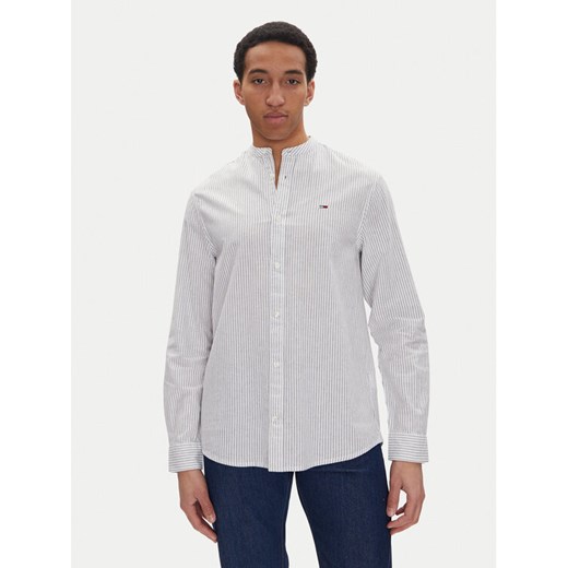 Tommy Jeans Koszula DM0DM20893 Écru Regular Fit ze sklepu MODIVO w kategorii Koszule męskie - zdjęcie 182676911
