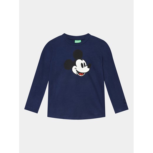 United Colors Of Benetton Bluzka 3096C10G0 Granatowy Regular Fit ze sklepu MODIVO w kategorii T-shirty chłopięce - zdjęcie 182676964