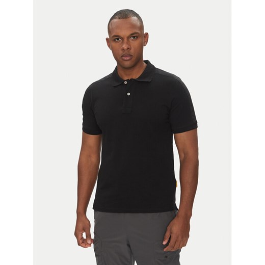 Parajumpers Polo Space 25SMPMPOXF06 Czarny Regular Fit ze sklepu MODIVO w kategorii T-shirty męskie - zdjęcie 182676971