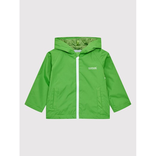Regatta Kurtka przeciwdeszczowa Animal RKW264 Zielony Regular Fit ze sklepu MODIVO w kategorii Kurtki chłopięce - zdjęcie 182677004