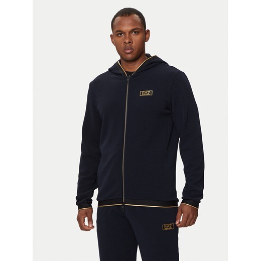 EA7 Emporio Armani Bluza 7M000037 AF10344 UB102 Granatowy Regular Fit ze sklepu MODIVO w kategorii Bluzy męskie - zdjęcie 182677013