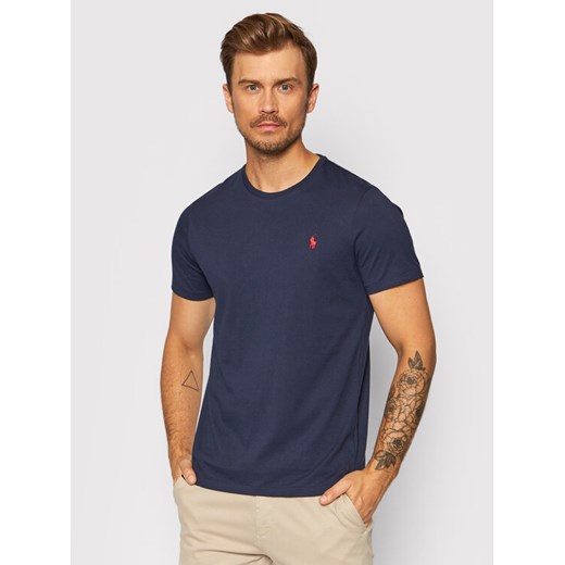 Polo Ralph Lauren T-Shirt Bsr 710680785 Granatowy Custom Slim Fit ze sklepu MODIVO w kategorii T-shirty męskie - zdjęcie 182677021
