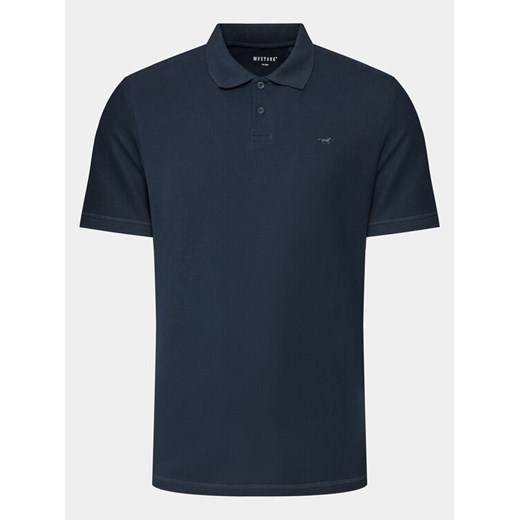Mustang Polo Palco 1014694 Granatowy Regular Fit ze sklepu MODIVO w kategorii T-shirty męskie - zdjęcie 182677024