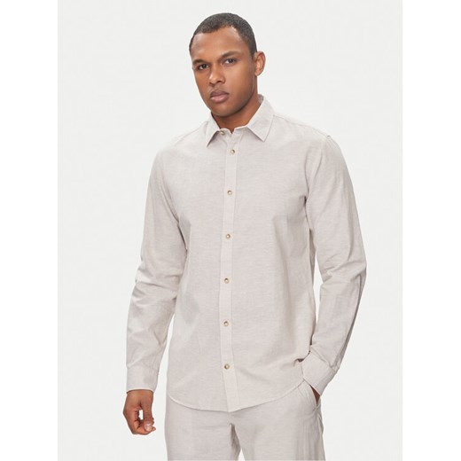 Jack&Jones Koszula Summer 12248384 Beżowy Comfort Fit ze sklepu MODIVO w kategorii Koszule męskie - zdjęcie 182677030