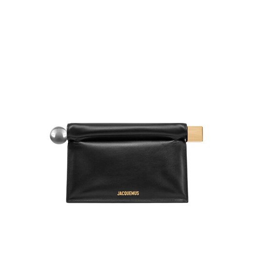 JACQUEMUS Torebka La Pochette Rond Carre 24E233BA356-3171 Czarny ze sklepu MODIVO w kategorii Kopertówki - zdjęcie 182677071