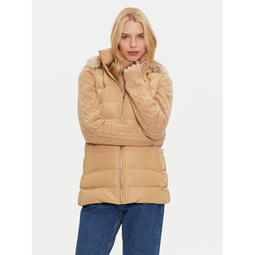 Tommy Hilfiger Bezrękawnik Heritage WW0WW43634 Beżowy Regular Fit ze sklepu MODIVO w kategorii Kamizelki damskie - zdjęcie 182677073
