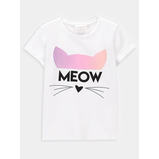 Coccodrillo T-Shirt WC4143204VGA Biały Regular Fit ze sklepu MODIVO w kategorii Bluzki dziewczęce - zdjęcie 182677092