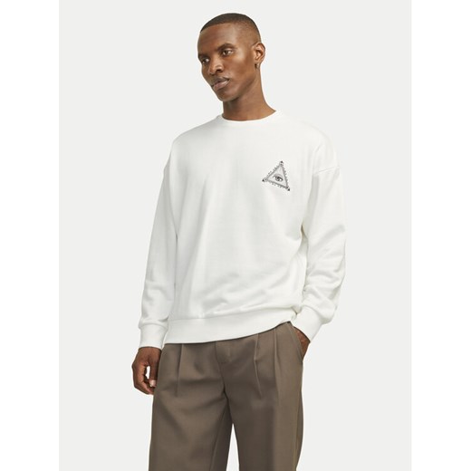 Jack&Jones Bluza Mystic 12257735 Biały Relaxed Fit ze sklepu MODIVO w kategorii Bluzy męskie - zdjęcie 182677151