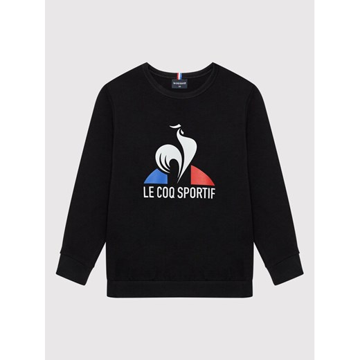 Le Coq Sportif Bluza 2210483 Czarny Regular Fit ze sklepu MODIVO w kategorii Bluzy chłopięce - zdjęcie 182677201