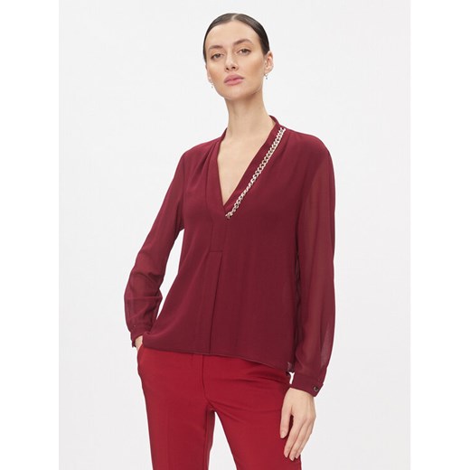 Rinascimento Bluzka CFC0116133003 Bordowy Regular Fit ze sklepu MODIVO w kategorii Bluzki damskie - zdjęcie 182677203