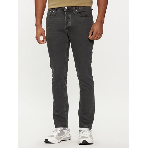 Jack&Jones Jeansy Tim 12249041 Szary Slim Fit ze sklepu MODIVO w kategorii Jeansy męskie - zdjęcie 182677361