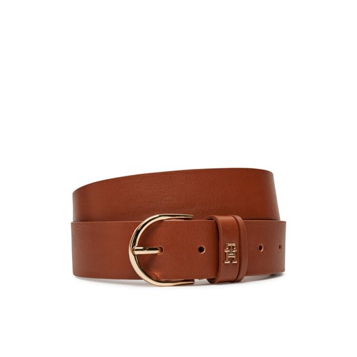 Tommy Hilfiger Pasek Damski Essential Effortless 3.5 AW0AW16837 Brązowy ze sklepu MODIVO w kategorii Paski damskie - zdjęcie 182677380