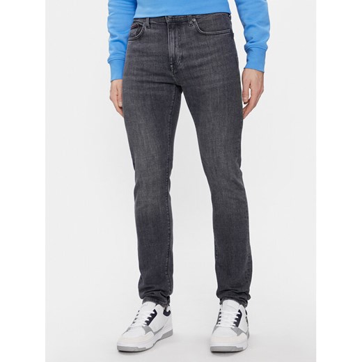 Tommy Hilfiger Jeansy Bleecker MW0MW33965 Szary Slim Fit ze sklepu MODIVO w kategorii Jeansy męskie - zdjęcie 182677391