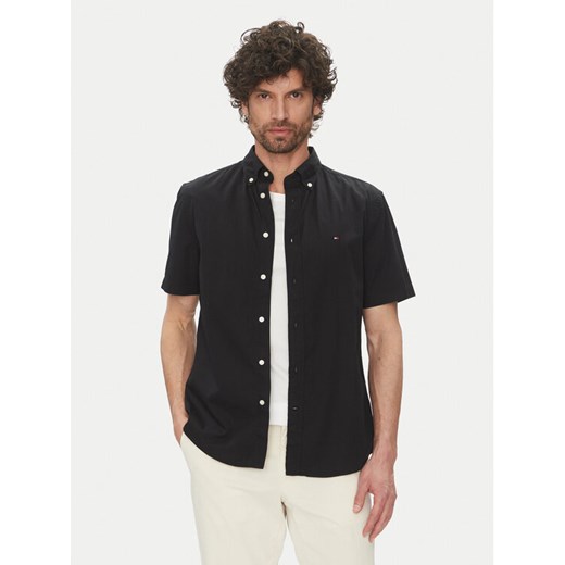 Tommy Hilfiger Koszula MW0MW37584 Czarny Regular Fit ze sklepu MODIVO w kategorii Koszule męskie - zdjęcie 182677414