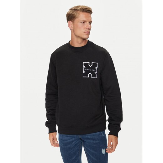 Richmond X Bluza Palmis UMA24034FE Czarny Regular Fit ze sklepu MODIVO w kategorii Bluzy męskie - zdjęcie 182677440
