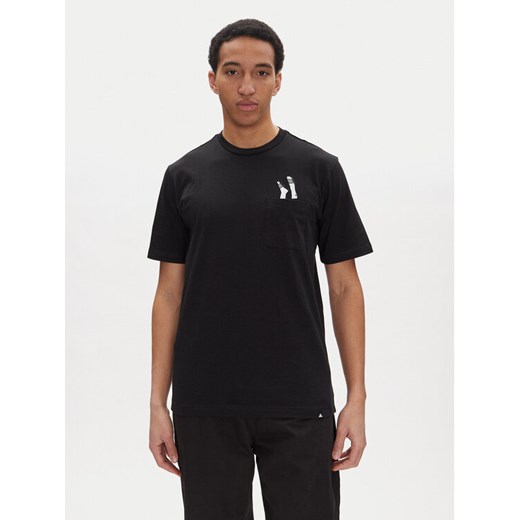 adidas T-Shirt Lounge Slides Graphic Pocket JC5283 Czarny Regular Fit ze sklepu MODIVO w kategorii T-shirty męskie - zdjęcie 182677463