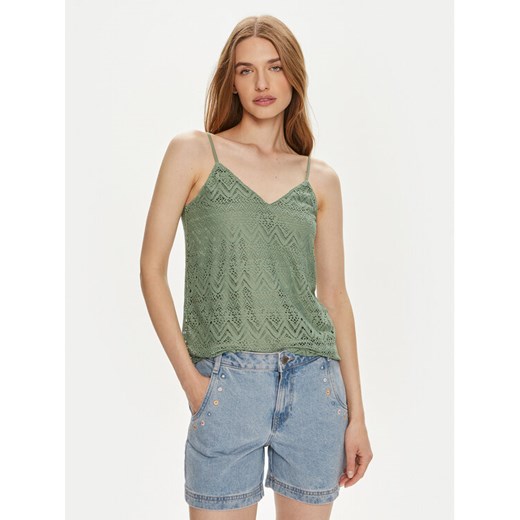 Vero Moda Top Maya 10304453 Zielony Regular Fit ze sklepu MODIVO w kategorii Bluzki damskie - zdjęcie 182677502