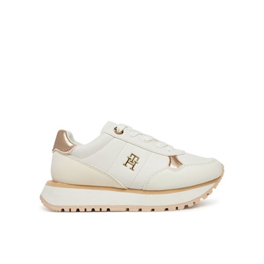 Tommy Hilfiger Sneakersy Low Cut Lace-Up Sneaker T3A9-33759-1355 M Biały ze sklepu MODIVO w kategorii Buty sportowe dziecięce - zdjęcie 182677503