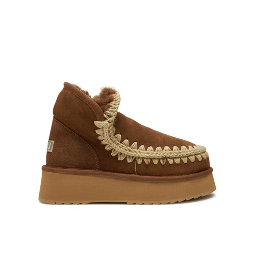 Mou Śniegowce Mini Eskimo Platform Boot FW681000A Brązowy ze sklepu MODIVO w kategorii Śniegowce damskie - zdjęcie 182677820