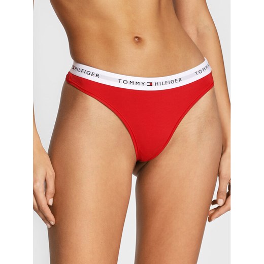 Tommy Hilfiger Stringi UW0UW03835 Czerwony ze sklepu MODIVO w kategorii Majtki damskie - zdjęcie 182677850