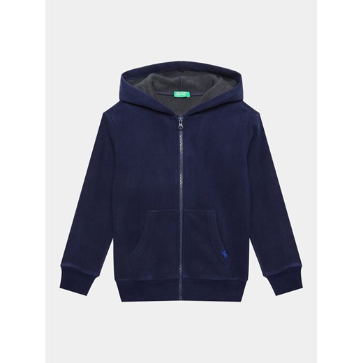 United Colors Of Benetton Bluza 3H6RC502L Granatowy Regular Fit ze sklepu MODIVO w kategorii Bluzy chłopięce - zdjęcie 182677861
