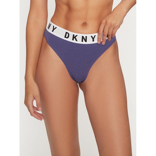 DKNY Stringi DK4529 Niebieski ze sklepu MODIVO w kategorii Majtki damskie - zdjęcie 182677883