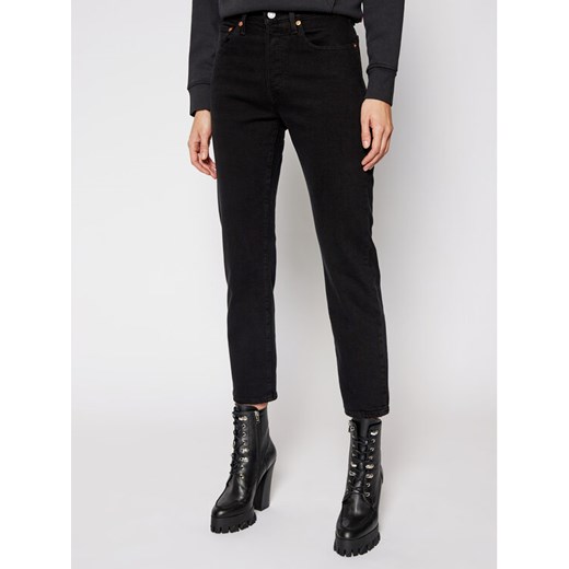 Levi's® Jeansy Cropped Fit 501® Original 36200-0085 Czarny Cropped Fit ze sklepu MODIVO w kategorii Jeansy damskie - zdjęcie 182677911