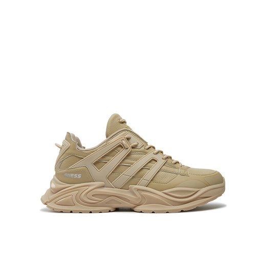 Guess Sneakersy Belluno Low FMTBEL ELE12 Beżowy ze sklepu MODIVO w kategorii Buty sportowe męskie - zdjęcie 182677914