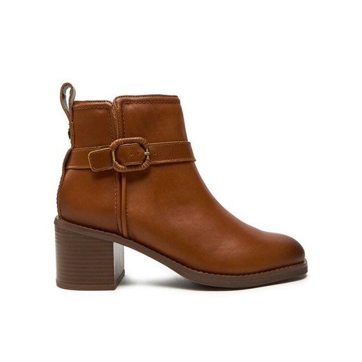 Clarks Botki Chamberly Trim 26178834 Brązowy ze sklepu MODIVO w kategorii Botki - zdjęcie 182677950