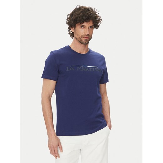 La Martina T-Shirt Aguer MAR304 JS206 Granatowy Regular Fit ze sklepu MODIVO w kategorii T-shirty męskie - zdjęcie 182678010