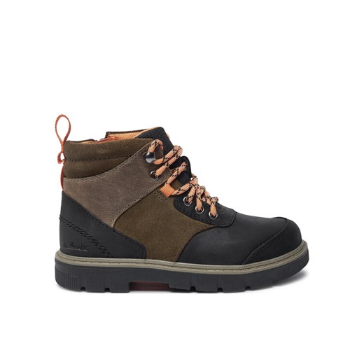 Clarks Trzewiki Lorcam Hike O. 26178387 Khaki ze sklepu MODIVO w kategorii Buty zimowe dziecięce - zdjęcie 182678023