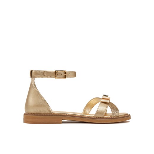 Tommy Hilfiger Sandały Sandal T4A2-33943-0572 S Złoty ze sklepu MODIVO w kategorii Sandały dziecięce - zdjęcie 182678030